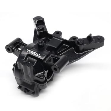 Imagem de TREAL Aluminum 7075 Front Bulkhead Gearbox Set CNC Machined Upgrades for 1/8 Maxx Slash Maxx(Black)