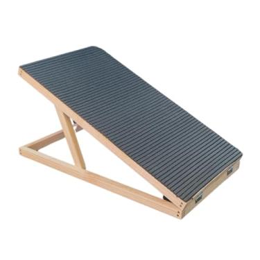 Imagem de Rampa Pet Dobrável Antiderrapante – Regulável em 3 Alturas (20, 33 e 44 cm) | Madeira Leve | Para Cães e Gatos até 20kg | Ideal para Sofás e Carros | VICA DECOR