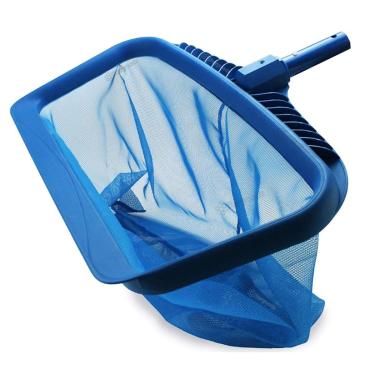Imagem de Znoogrn Rede de escumadeira de piscina, ferramenta de limpeza de ancinho de folhas de natação resistente com bolsa de rede de malha profunda, limpeza fácil para folhas e detritos (azul royal)