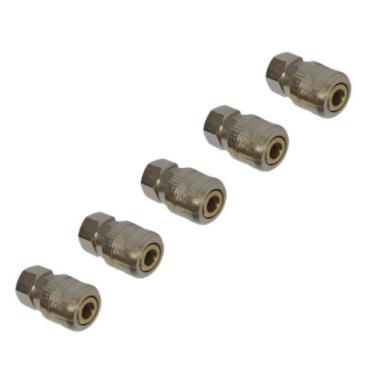 Imagem de Kit 5 Unidades Engate Rápido Fêmea 1/4 Para Compressor - LUBEFER, UNIC