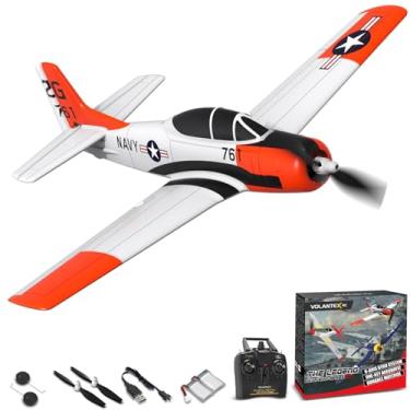 Imagem de volantexrc RC Plane for Beginners, 4CH WWII RC Airplane T28 Trojan with Aileron, 2.4Ghz Remote Control Plane with Xpilot Self Righting & One Key Aerobatic for Adults (761-9 RTF)