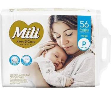 Imagem de Fralda Infantil Love & Care P Mega 56 Unidades - Mili