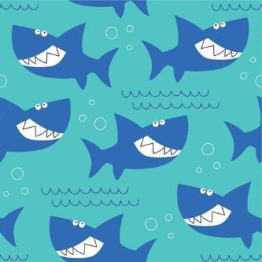 Imagem de Papel de Parede Adesivo Tubarao 398527819 0,58x3,00M - Adesivo BR