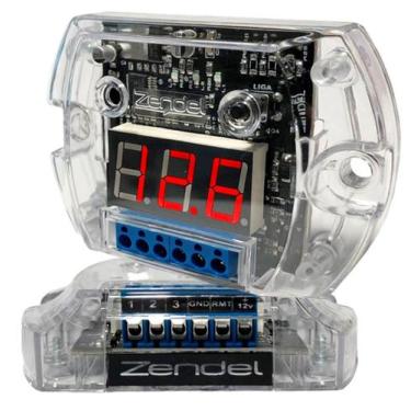 Imagem de Voltímetro sequencial 12 volts led vermelho com sequenciador - ZENDEL