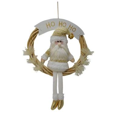 Imagem de Guirlanda Com Papai Noel Petesburgo 35x5x48cm Unico/unico - Niazitex, 