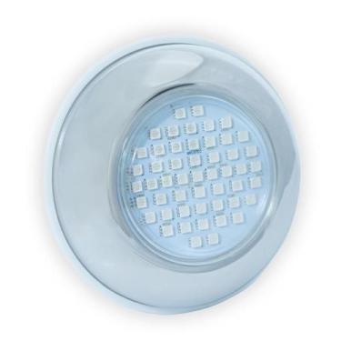 Imagem de Refletor  Inox 9W 96 mm RGB Hiper Led - Brustec