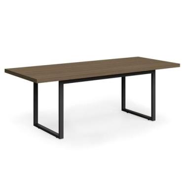 Imagem de Mesa Escritorio Reuniao Industrial 220 cm Frame F220 Munique Kappesber