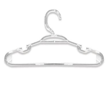 Imagem de Cabides Acrílico Transparente Infantil Cristal 3 Unidades - UTILIPLAS