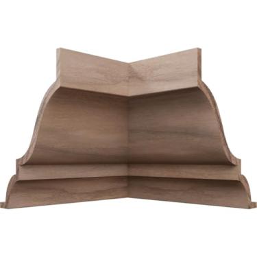 Imagem de 2 1/10.2 cm P x 8 cm A WM49 Americraft Solid Hardwood Stain Grade MiterLink Crown Molding Inside Corner, Walnut (Matches Moulding MLDW01X04WM49WA)