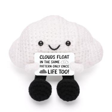 Imagem de A AIFMAY Storm Black Cloud Plush, Positive Emotional Cloud Doll, Perfect Encouraging Graduation & Birthday Gift for Adults Nature Lovers (White)