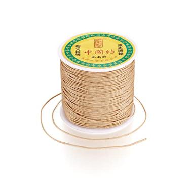 Imagem de Cheriswelry Fio De Nylon Trançado 100 Jardas E 0,8 Mm Para Contas Madeira Burlywood, Rolo Linha Elevação Sombra Fabricação Joias, Nós Kumihimo, Materiais Embrulho, Artesanato Faça Você Mesmo