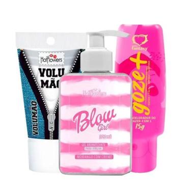 Imagem de Kit Gel Hidratante Blow Girl, Gel Volumão Masculino e Intensificador G