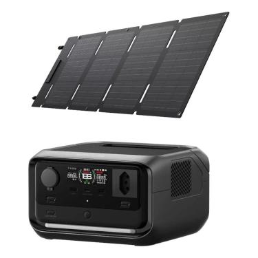 Imagem de Kit Estação De Energia River 3 Plus 600w/286wh + Painel 60w