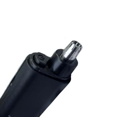 Imagem de Cortador Pelos Nariz Orelha Masculino USB Rapido Recarregavel Aco Inox