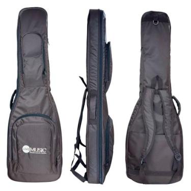 Imagem de Semi case rígida p/ guitarra marrom "ams"