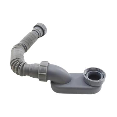 Imagem de Bothyi Tubo de drenagem de banheira e chuveiro de baixo, fácil instalação, à prova de vazamentos, profissional, flexível, 1 1/2 para pia de chuveiro