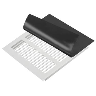 Imagem de PATIKIL Tampa de ventilação magnética de 20 cm x 20 cm, capa de registro de ar de parede de piso bloqueador de ventilação magnética para forno de lareira HVAC RV doméstico, preto