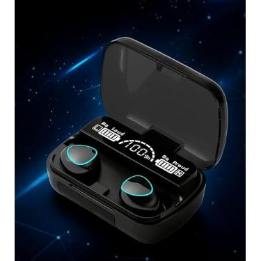 Imagem de Top Fone de Ouvido Premium Bluetooth 5.1 TWS Sem Fio Som Hi-Fi Graves Potentes Visor LED Microfone com Redução de Ruído Intra-Auricular Compatível com iPhone e Android