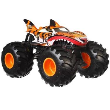 Imagem de Carrinho HOT Wheels Monster TRUCK Tiger SHARK Mattel FYJ83