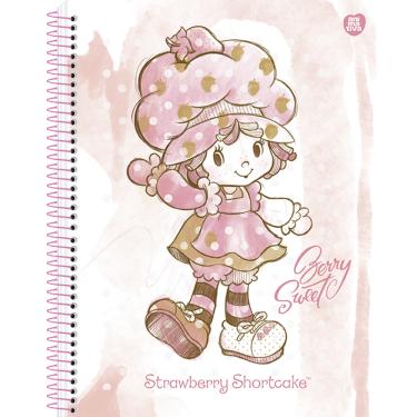 Imagem de Caderno Colegial 24cm 80 Folhas Moranguinho  Animativa 3159