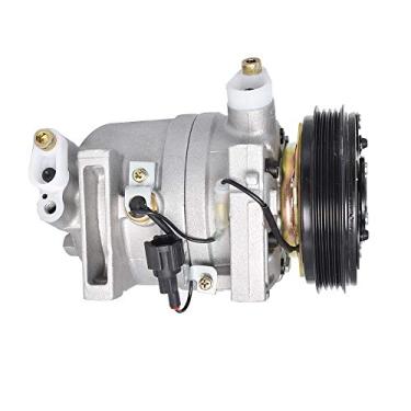 Imagem de WFLNHB Compressor AC e embreagem de ar condicionado, portas A/C 4 ranhuras de substituição para Nissan Frontier 1999-2004 Xterra 2000-2004 3.3L CO 10386C 10348171 6511659 7511659