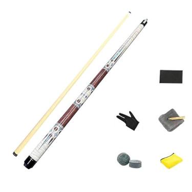 Imagem de Taco de Sinuca Profissional 147 cm - Madeira de Bordo Canadense - Cabeça 13 mm - Boa Qualidade e Montagem Perfeita (Tacos de bilhar e acessórios, 10mm)