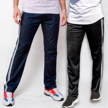 Imagem de KIT 2 Calças Masculina Esporte Treino Tecido Helanca Bolso Traseiro-Masculino