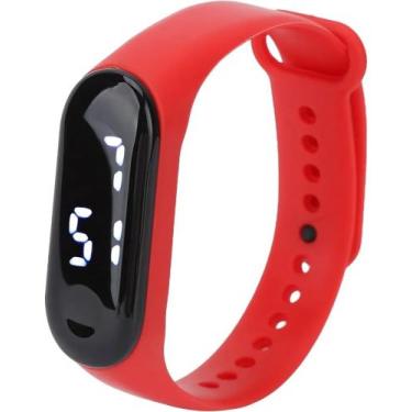 Imagem de relógio digital bracelete ajustável infantil prova d'água Criança - DH