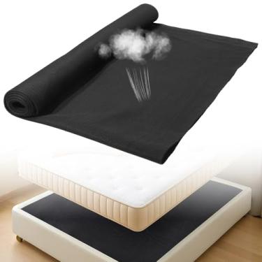 Imagem de Forro de colchão respirável, almofada de fibra de malha de 94,5 × 86,15 cm, design de fluxo de ar 3D ventilado, almofada portátil sob o colchão para uso em trailers, barcos e campistas