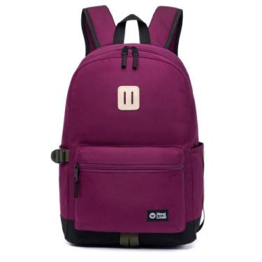 Imagem de Mochila Casual Escolar Faculdade Trabalho Unissex Resistente - Hang Lo