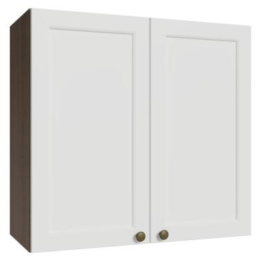 Imagem de Armário Aéreo 70 cm 2 Portas Rustic/Branco Vik Madesa
