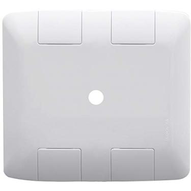 Imagem de PLACA + TAMPO 4X4 EM TERMOPLASTICO 1 FURO 9,5MM LINHA ARIA BRANCA TRAMONTINA