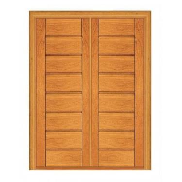 Imagem de Porta Dupla de Abrir Horizontal - Madeira Maciça - Angelim - no-brand,
