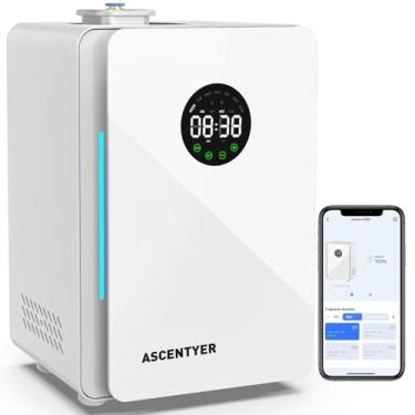Imagem de ASCENTYER Difusor De Aromas Para Hvac Com Tecnologia De Ar Frio, Difusor Para Coleção De Hotéis, Máquina De Ar Perfumado Para Residências, Difusor De Aromaterapia Sem Água Com Cobertura De 275 M², D