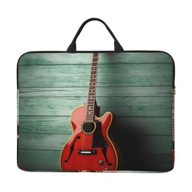 Imagem de Capa para laptop, capa protetora para notebook para guitarra de 14 polegadas