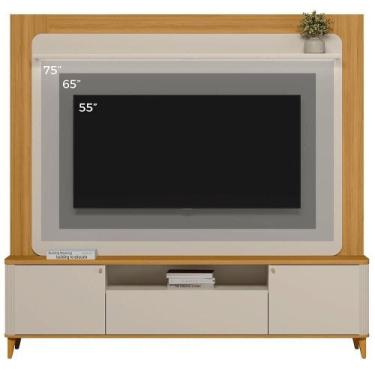 Imagem de Estante Home Linea Brasil Munique Para TV Até 70" 190x200x38cm, TAUARI