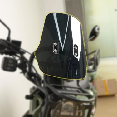 Imagem de Midimttop Para-brisas de motocicleta CT 125 Suporte de para-brisas carenagem frontal Flyscreen Air Spoiler Defletor de vento Viseira adequada para Hunter Cub CT125/Trail125 Acessórios 2020-2025