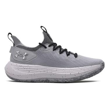 Imagem de Tênis de Basquete Under Armour Hooper Masculino, Cinza, 37