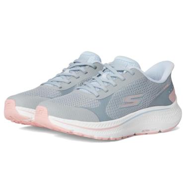 Imagem de Skechers Tênis feminino Go Run Consistent 2.0 Captiva Hands Free Slip-ins, Cinza/azul claro, 38