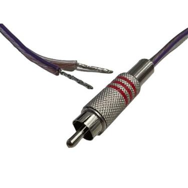 Imagem de Fio Caixa Som 2x2,50mm Rca X Descascado P/ Borne Pressão 10M - Smart