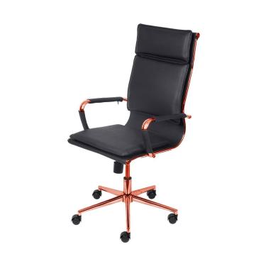 Imagem de Cadeira De Escritório Giratoria Eames Soft Preta - Alta | Rosé