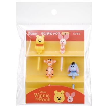 Imagem de Skater LKP5D-A Espetos de palitos de almoço 4 peças decoração Disney Ursinho Pooh