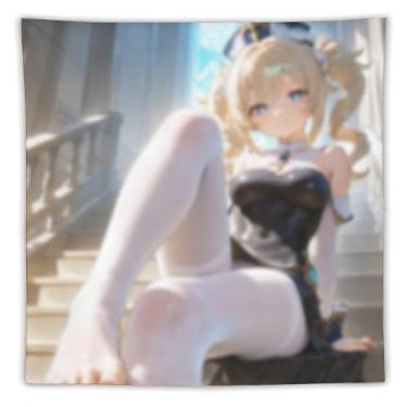 Imagem de LIEGBMEU Sexy Bikini Hot Anime Girl Tapeçaria 152.4 cm x 152.4 cm Interior Exterior Wall Quilt Art Decoração de Tapeçaria Caprichosa, AF040