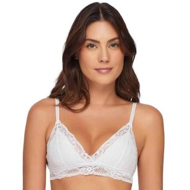Imagem de Sutiã Rendado Sem Bojo Valisere 24144/2414-4 - Cosmopop, Branco, G