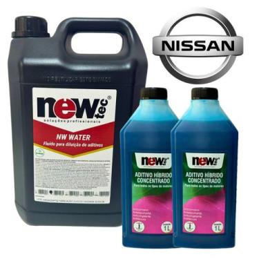 Imagem de Kit Aditivo Para Radiador Nissan + Água Fosfatada - NEWTEC
