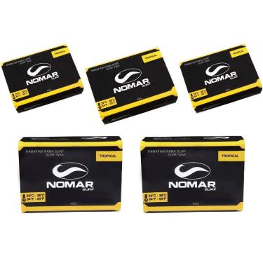 Imagem de Kit 5Un Parafina Nomar Surf Água Tropical 40G