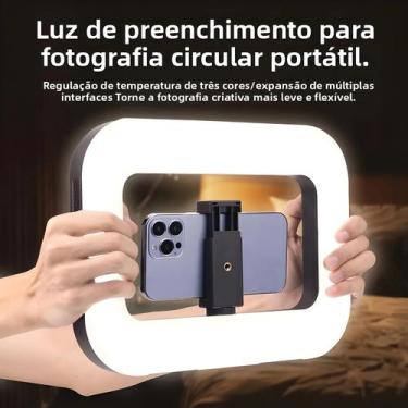 Imagem de Estabilizador De Vídeo Portátil Para Smartphone Com Luz De Anel Para F