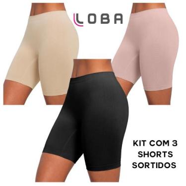 Imagem de Kit 3 Calcinha Short Lupo Sem Costura Segunda Pele Modelador Microfibr