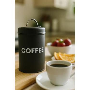 Imagem de Pote lata de mantimentos industrial coffee - linha dom - DOMUS & CO, P