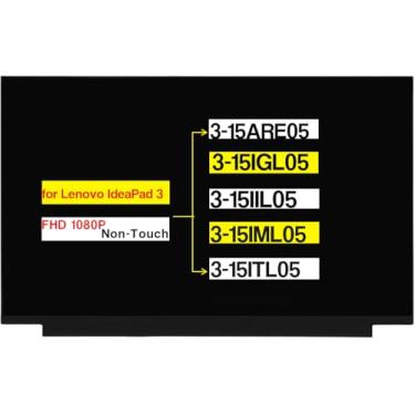 Imagem de Substituição de 39.6 cm para Lenovo IdeaPad 3-15ARE05 3-15IGL05 3-15IIL05 3-15IML05 3-15ITL05 LCD sem toque (FHD 1920 * 1080 30 pinos sem toque)